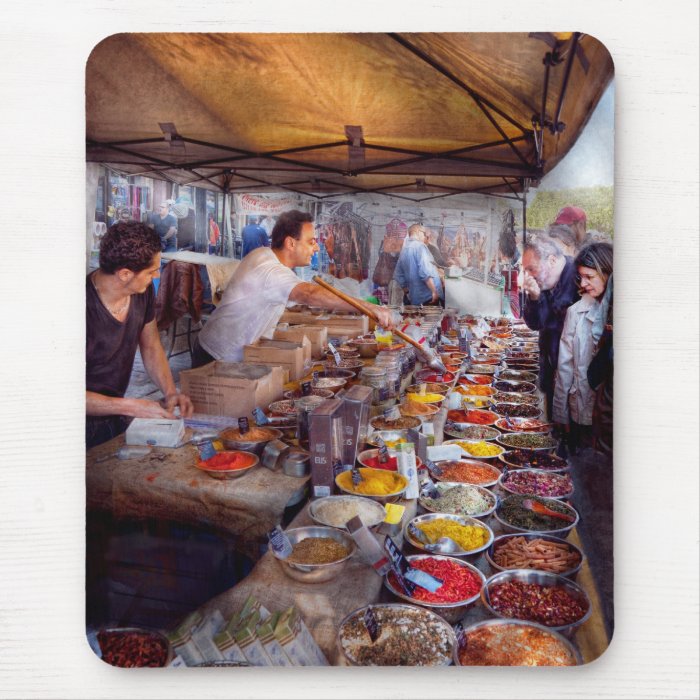 Storefront   The open air Tea & Spice market Mouse Pad