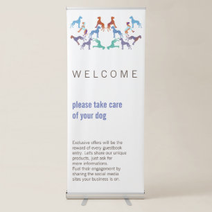 Storefront Welcome Entry Silhouette Banner