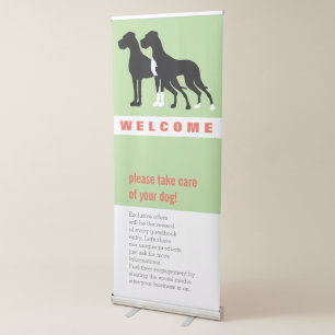 Storefront Welcome Entry Silhouette Banner