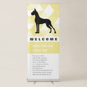 Storefront Welcome Entry Silhouette Banner