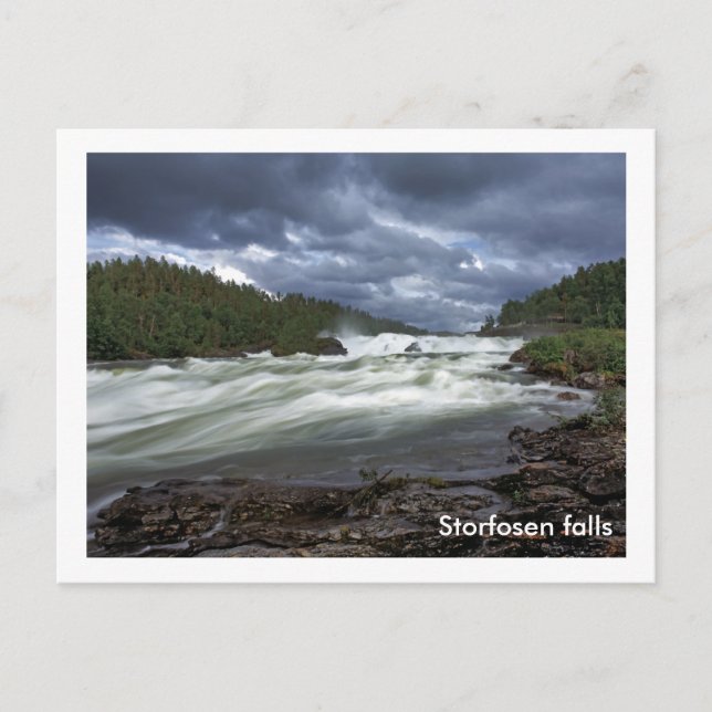 Storfosen falls postcard (Front)