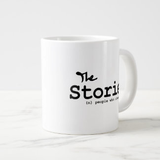 Storiers - White Mug with Black Letter Logo
