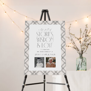 Stories, Wisdom and Love 80th Birthday Welcome Foam Board