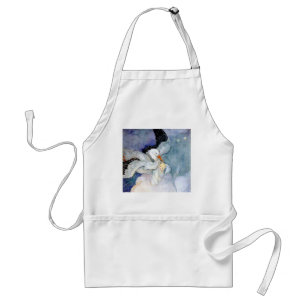 Stork and Baby Adult Apron