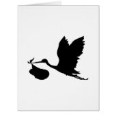 Stork and Bundle of Joy Silhouette (Front)