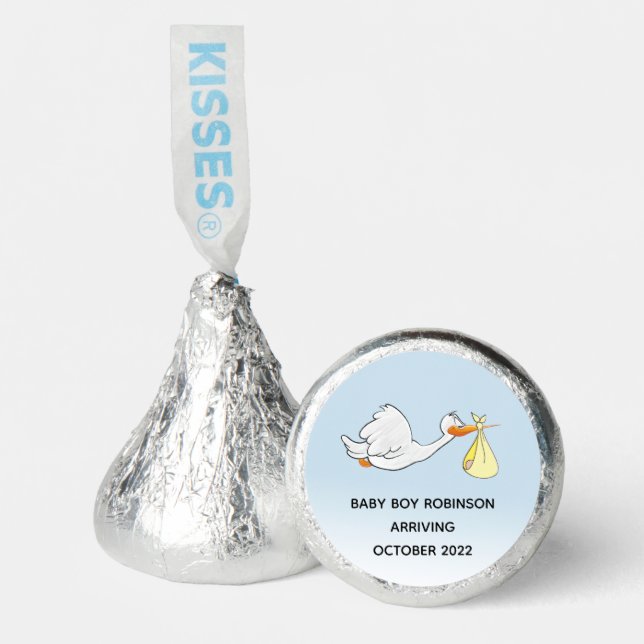 Stork Announcement Yellow Bundle Hershey®'s Kisses® (Front)