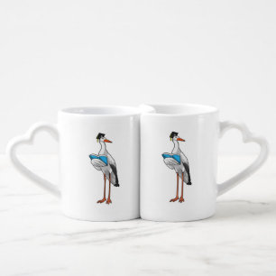 Stork as Teacher with Book Coffee Mug Set