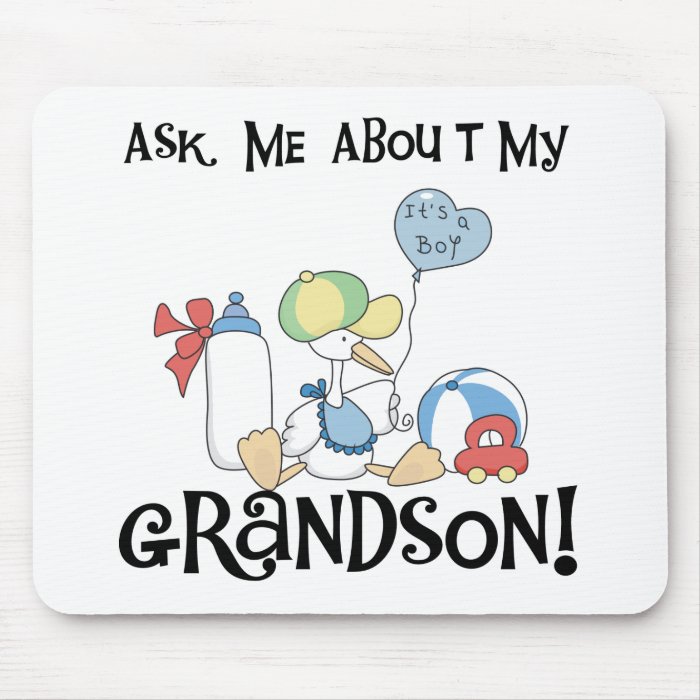 Stork Ask About Grandson Mouse Pad