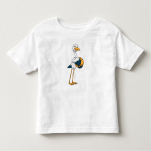 Stork at Bowling with Bowling ball Toddler T-shirt