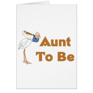 Stork Aunt To Be Cards