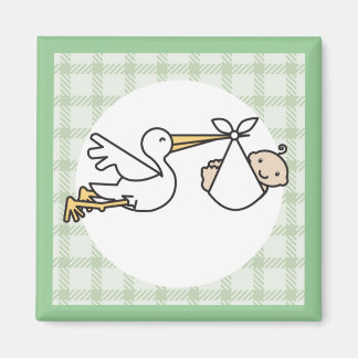 Stork Baby Delivery Magnet