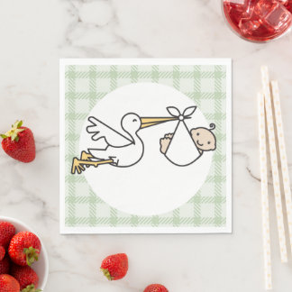 Stork Baby Delivery Napkins