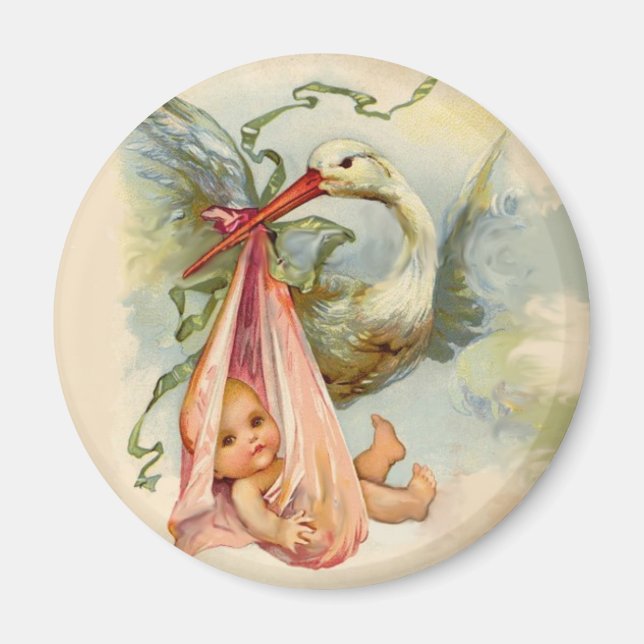 STORK BABY SHOWER 2 MAGNET (Front)