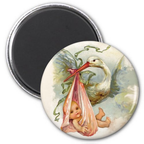 STORK BABY SHOWER 2 MAGNET