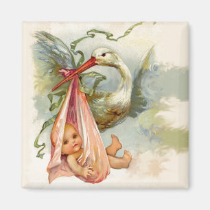 STORK BABY SHOWER 2 MAGNET