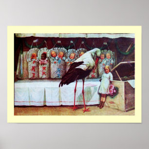 STORK BABY SHOWER 3 POSTER