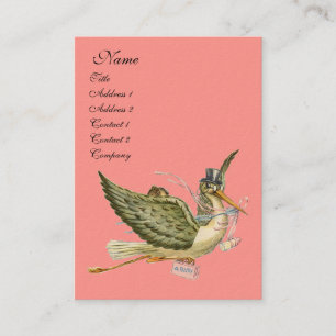 STORK BABY SHOWER BUSINESS CARD