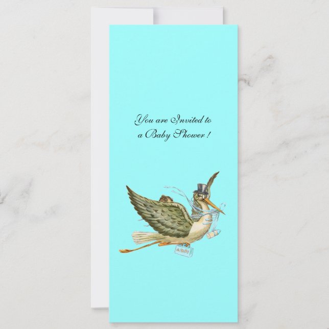 STORK BABY SHOWER INVITATION (Front)