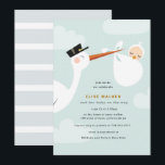 Stork Baby Shower Invitation with Clouds<br><div class="desc">Say hello to baby with our sweet,  on-trend baby shower invitations featuring lovely typography.  Celebrate the mother-to-be in style with one of our darling Baby Shower invitations,  available in a variety of colors and styles.</div>