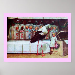 STORK BABY SHOWER  New Babies Poster