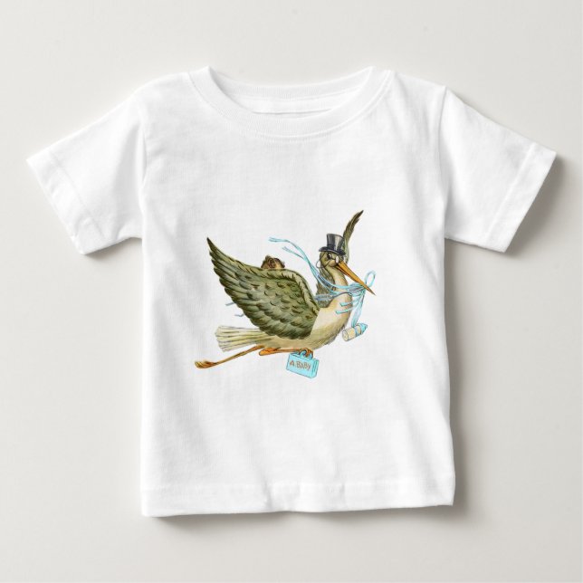 STORK BABY SHOWER T-Shirt (Front)