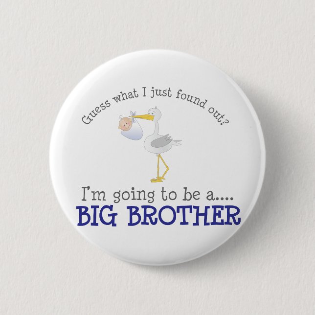 Stork Big Brother Button (Front)