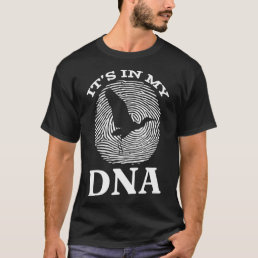 Stork Bird It`s In My DNA Fingerprint Stork  T-Shirt