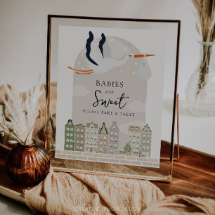 Stork Boho Baby Shower Babies Are Sweet Favors