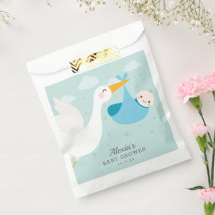 Stork Boy Bundle Baby Shower Favor Bag