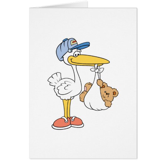 Stork Bringing Baby Bear (Front)