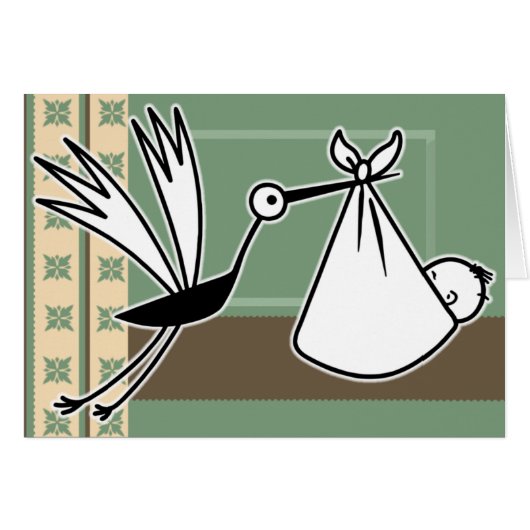 Stork Brings Baby (Front Horizontal)