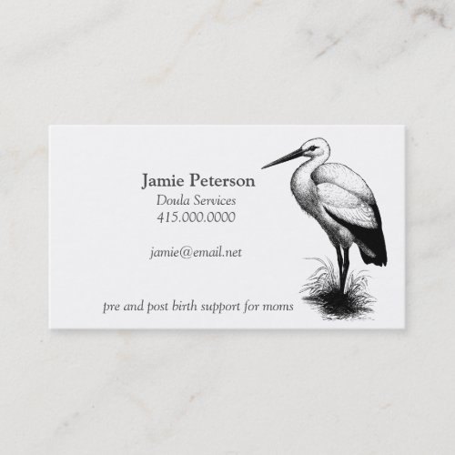 Stork Call The Doula Business Cards