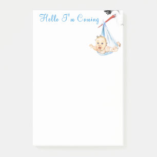 Stork Carries A Baby Post-it® Notes