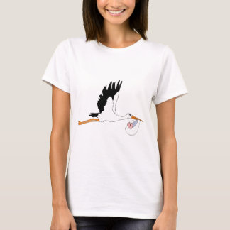 Stork delivering Baby T-Shirt