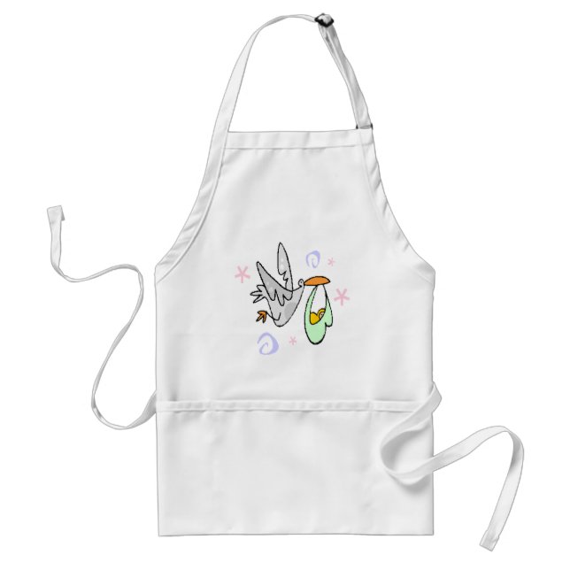 Stork Delivers Baby Apron (Front)