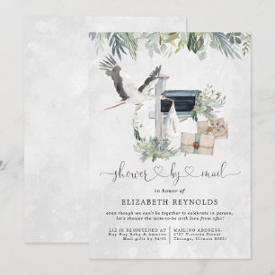Stork Delivery   Virtual Baby Shower by Mail Invitation