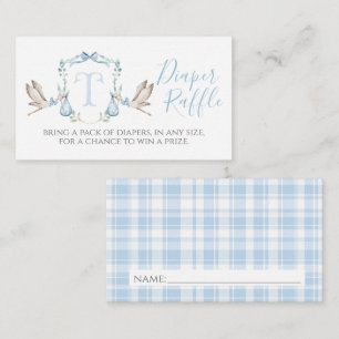 Stork Diaper Raffle Enclosure Card