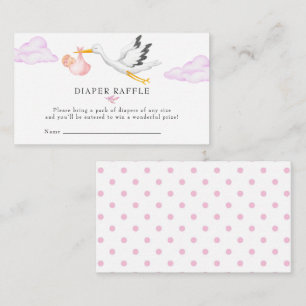 Stork Diaper Raffle Enclosure Card