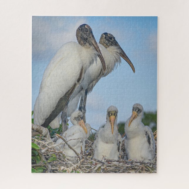 "Stork Family"  Jigsaw Puzzle (Vertical)