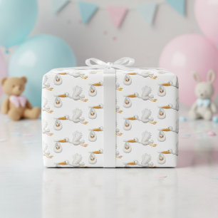 Stork Gift Wrap for Precious Arrivals!