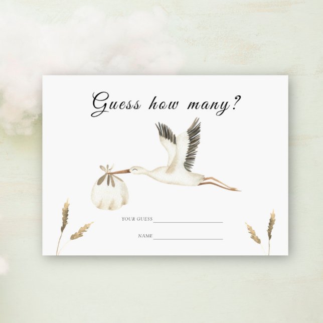 Stork - Guess how many game Enclosure Card (Creator Uploaded)