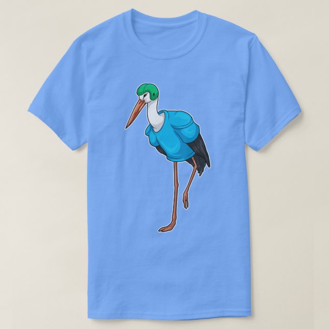 Stork Helmet T-Shirt (Design Front)