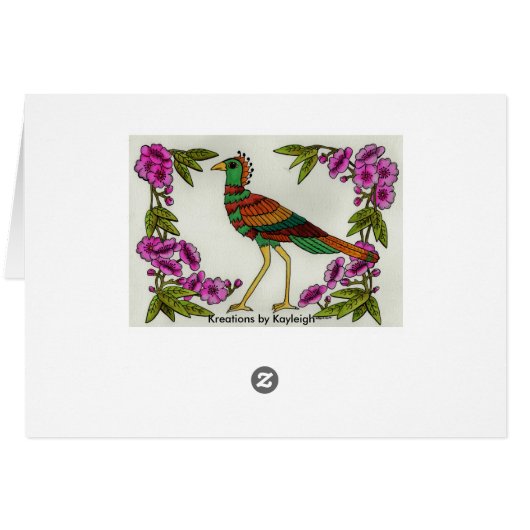 Stork in the Blossoms (Back Horizontal)