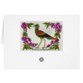 Stork in the Blossoms Cards (Back Horizontal)