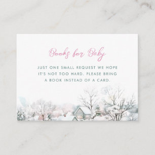 Stork It Takes A Village Boy Winter Books for Baby Enclosure Card