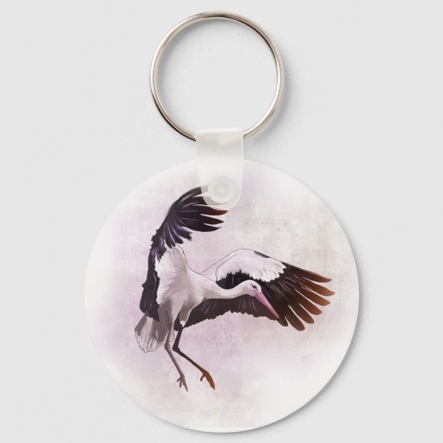 Stork Keychain (Front)
