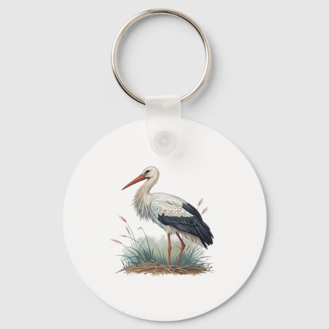 Stork Keychain (Front)