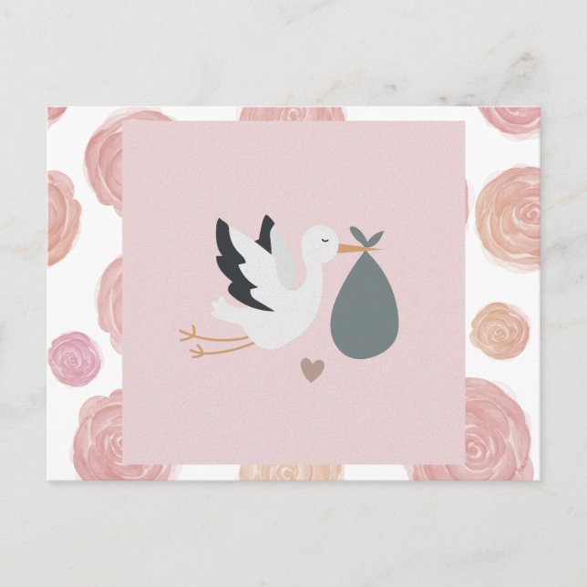 Stork merchandise postcard (Front)