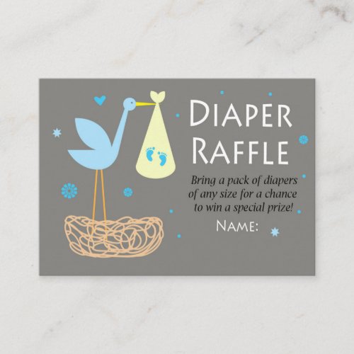 Stork nest Diaper Raffle Tickets