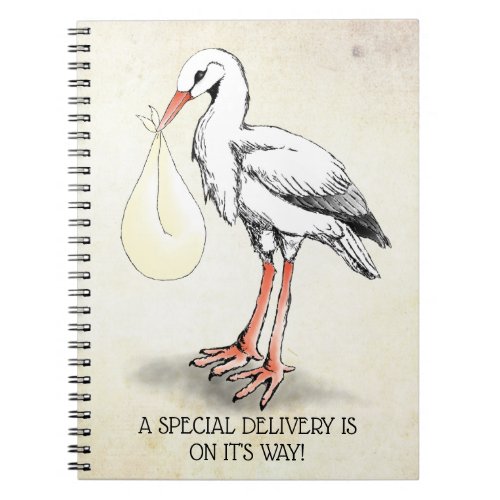 Stork Special Delivery Notebook Neutral